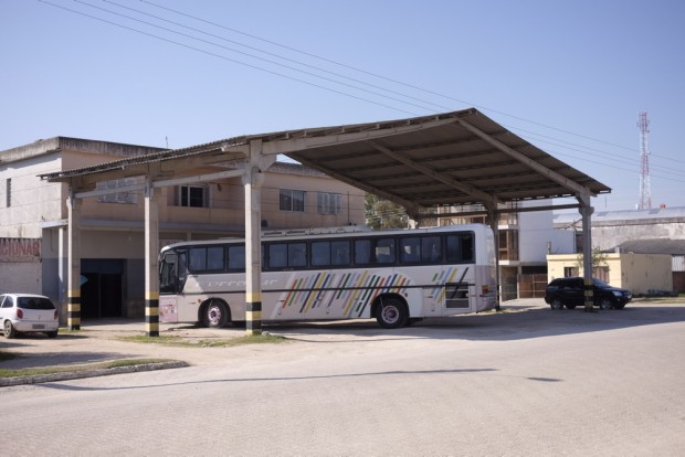 A pequena rodoviária de Chuí, RS