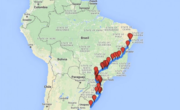 Mapa do percurso; clique para abrir